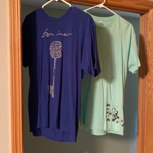 Bon Iver shirts - Large